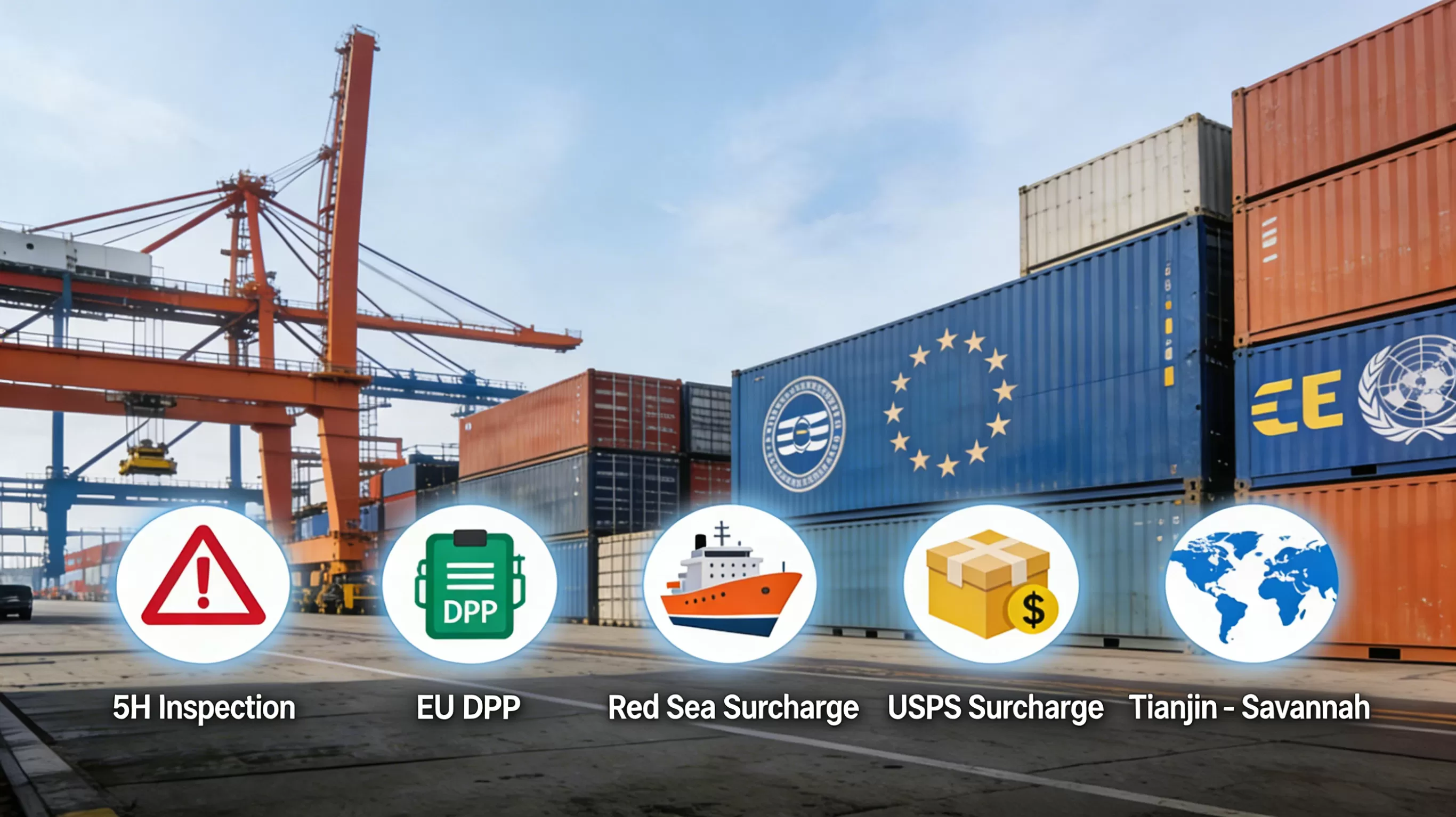 5H Storm, Digital Passport, Red Sea Surcharge: Five "Thunderbolts" in March's Logistics World and Your Action Guide